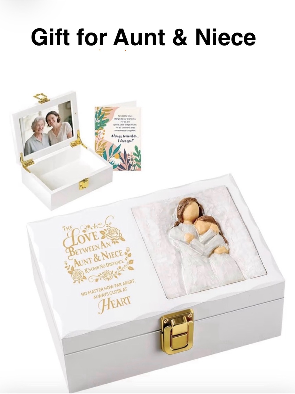 NIB Willow Tree White Keepsake Box Picture Frame  inside, lovely card & box NWT